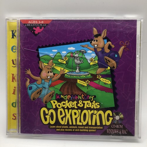 Kinderventures: Pocket & Tails Go Exploring (CD-ROM, 1995, SoftKey)