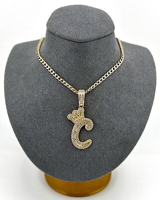 18K Gold Plated over 925 Sterling Silver Letter C Initial
