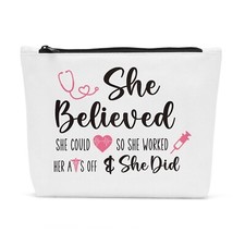Nurse Makeup Bag, Funny Nursing Gifts for Nurses Female, Nurse Gifts for Wome...