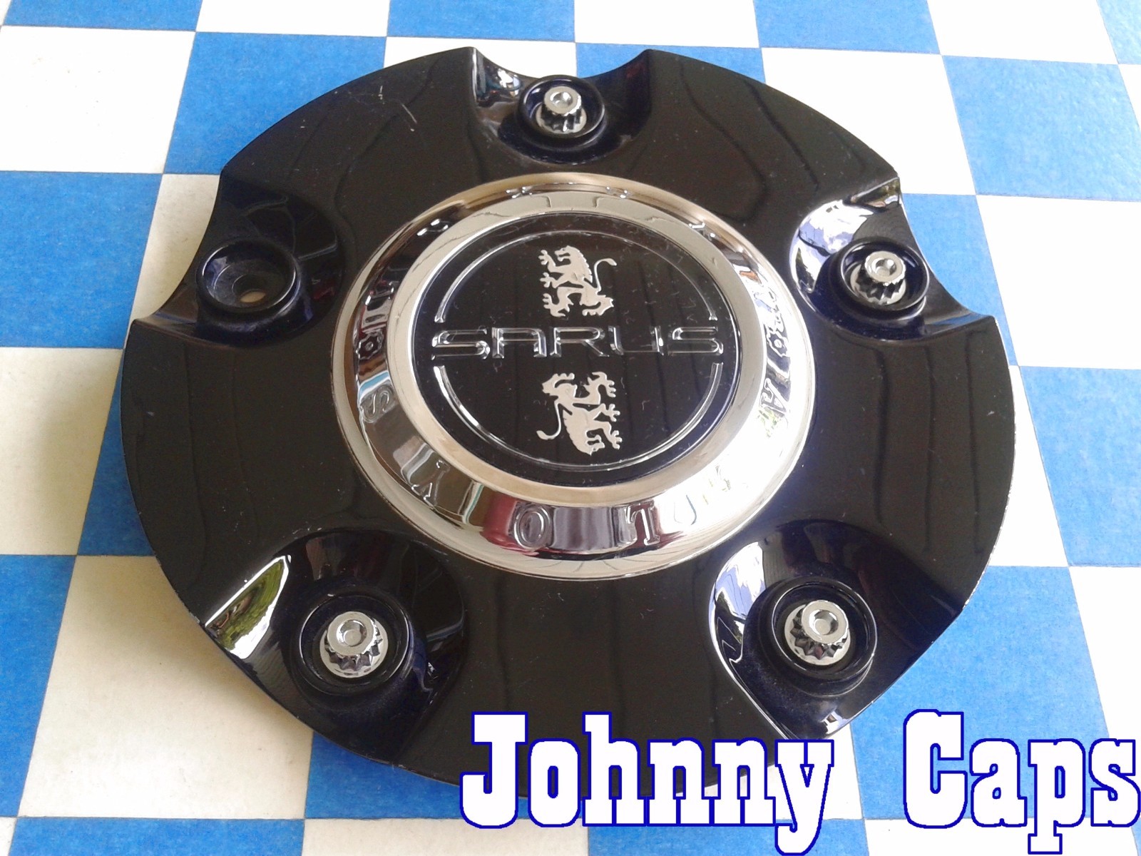 SARUS Wheels 48mm Black BC-704B Center Caps 1-Pack