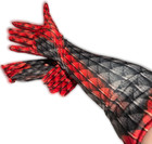 Adult DEMON LONG GLOVES Red Black Arm Sleeve Warmers Devil Costume Monster Pair 