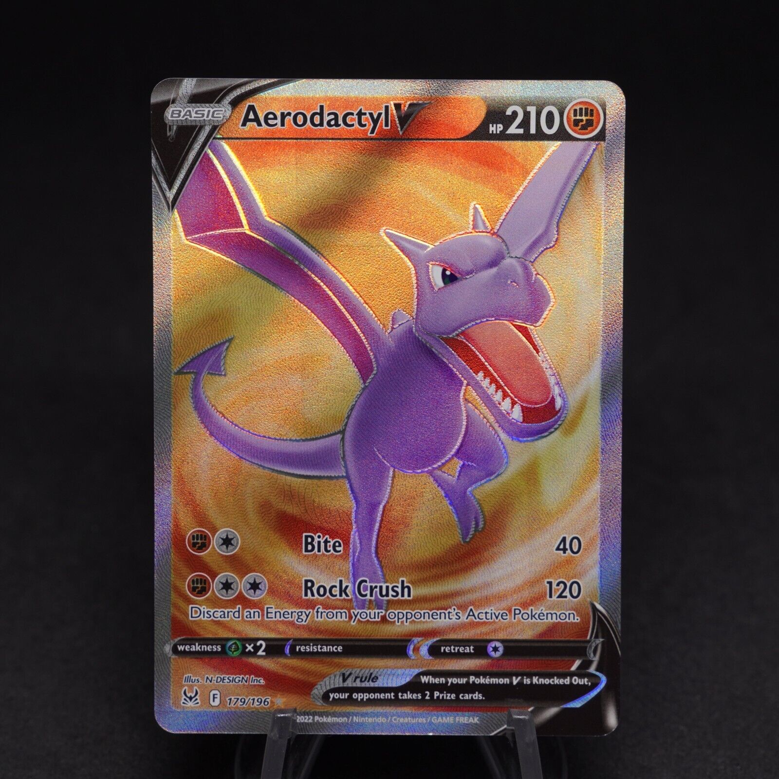 Pokemon Trading Card Game 179/196 Aerodactyl V : Rare Ultra Card : SWSH-11  Lost Origin - Trading Card Games from Hills Cards UK