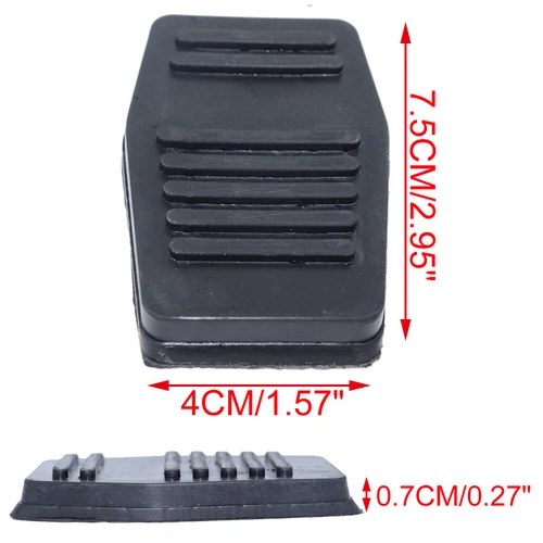 2X Rubber Brake Clutch Foot Pedal Pad Cover Replacement For Ford Focus Fiesta KA - Bild 2 von 6