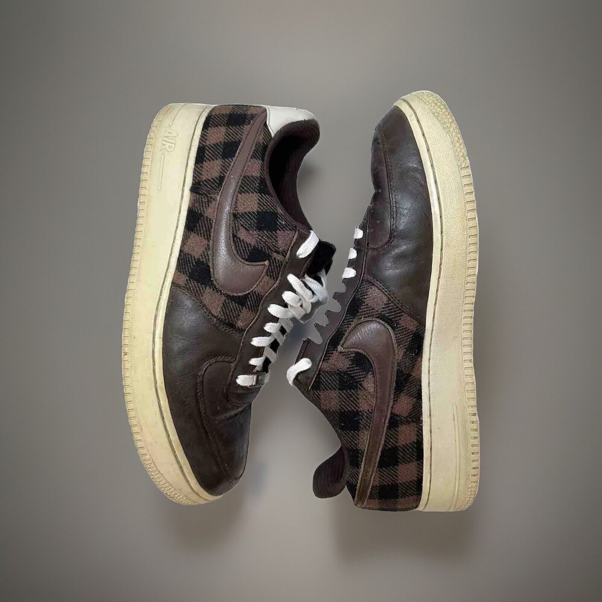 air force 1 brown and black
