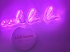 Target Bullseye Playground Valentines Neon OohLaLa Faux Light Usb Wall Sign