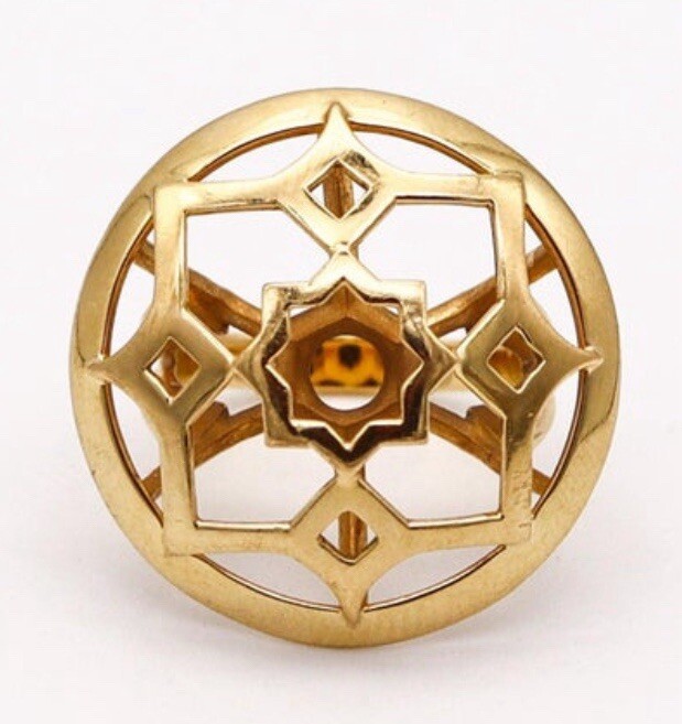 Tiffany Co 18k Yellow Gold Paloma Picasso Marrakesh Zellige