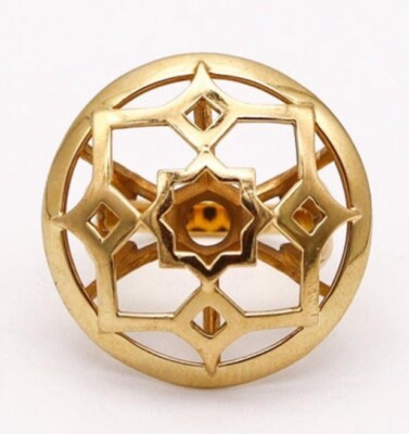 Tiffany Co 18k Yellow Gold Paloma Picasso Marrakesh Zellige