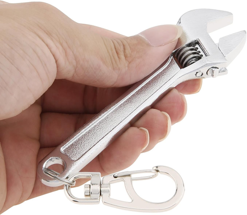 Mini Wrench Tool Keychain, Spanner Keyring Pendant, Keychain Creative Mini Adjus
