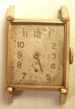 Rensie Wristwatch 17J Antique Men's Parts or Repair Rolled Gold Swiss