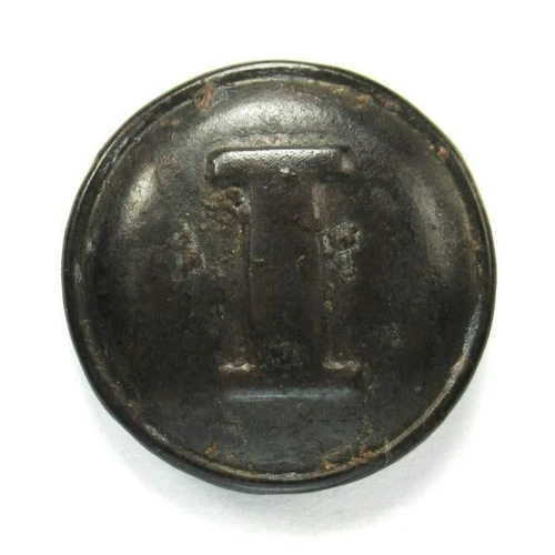 Civil War Confederate Infantry Button Rare White Metal Back 22mm CSI243 Variant