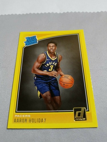 2018 Panini Donruss Basketball Yellow Flood Aaron Holiday #176