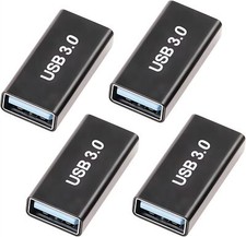 4Pack USB Female to USB Female Adapter for Connecting Two USB Male Ends Devic...