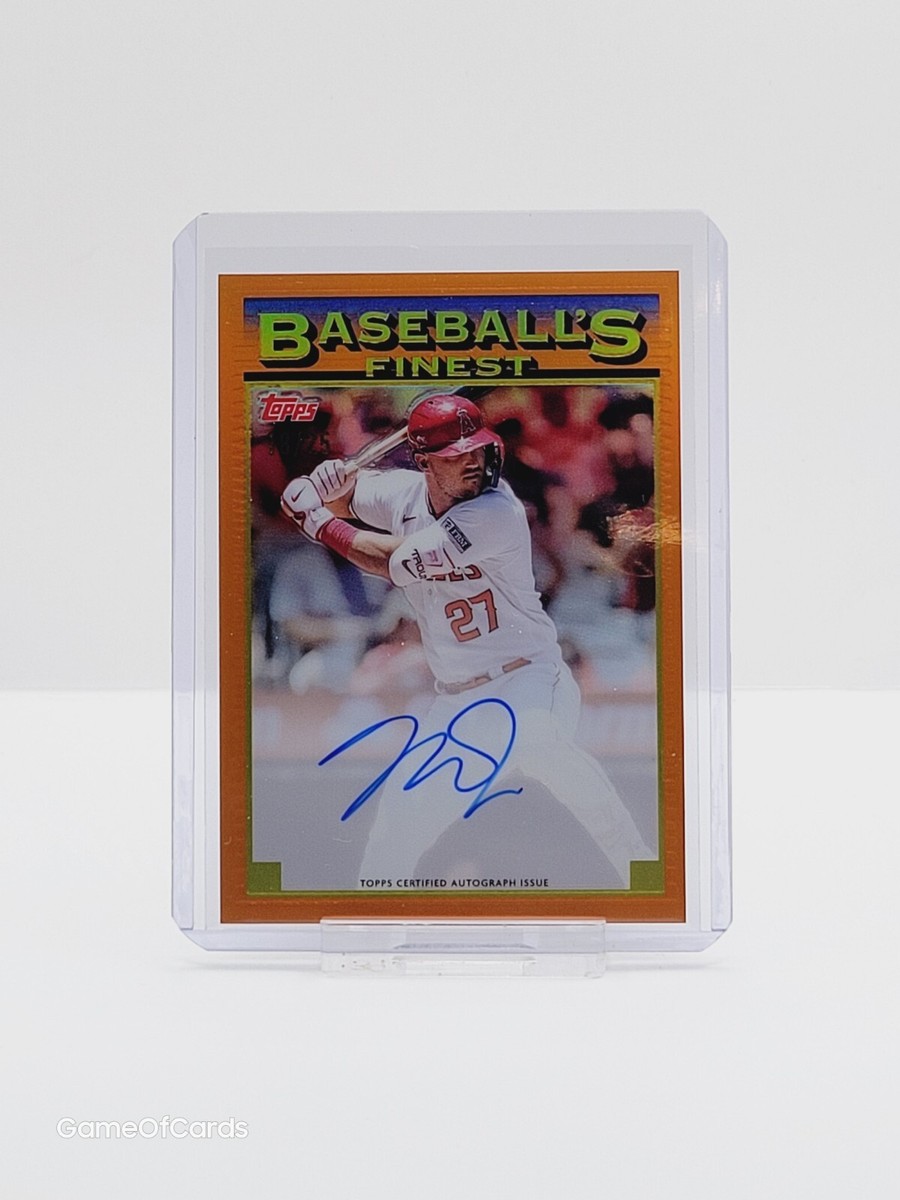 2024 Topps Finest MIKE TROUT Auto Autograph /25 - Baseball's
