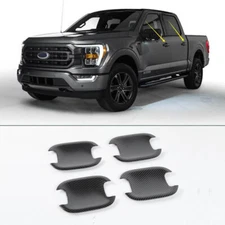 For 2021-2023 Ford F150 F-150 carbon fibre abs Door Handle Bowl Cover Cup Trim