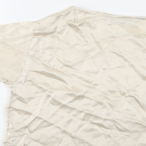 Jeffrey Rogers Womens Beige Viscose BlendBlouse Size 12 - Picture 4 of 10