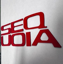 Red Rear Letters For Sequoia Tailgate Insert Not Decals Red Rear Letters For Sequoia Tailgate Insert Not Decals