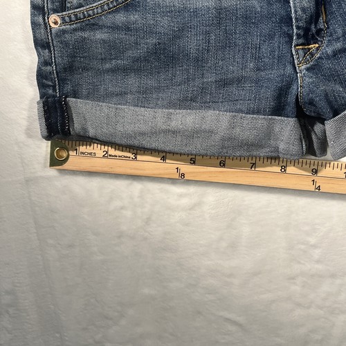 Hudson Jeans Hampton Short Shorts Womens 25 (27”) Cuffed Stretch Blue Low Rise - Picture 10 of 17
