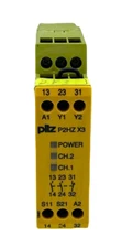 PILZ PNOZ P2HZ X3 24VDC 2N/O 1N/C TWO HAND SAFETY RELAY, 24 VDC ID:774350
