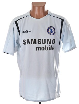 CHELSEA 2005/2006 AWAY FOOTBALL SHIRT JERSEY ADIDAS SIZE L #9