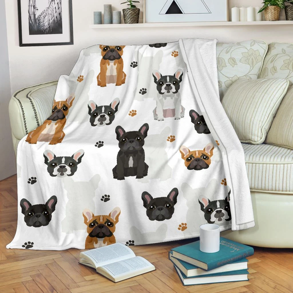 French bulldog hotsell print blanket