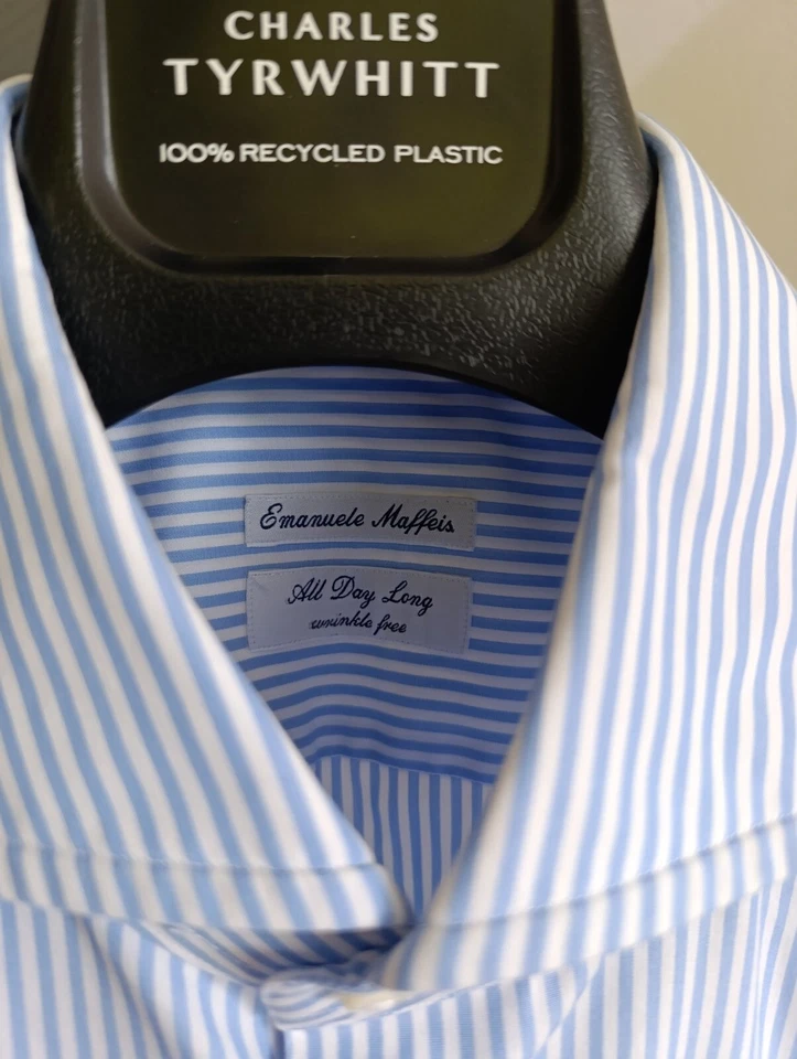 EMANUELE MAFFEIS CAMICIA A RIGHE SENZA RUGHE TUTTO IL GIORNO CON GEMELLI - Immagine 3 di 4