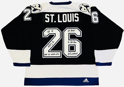 Martin Louis Signed Tampa Bay Lightning Jersey 2004 Stanley