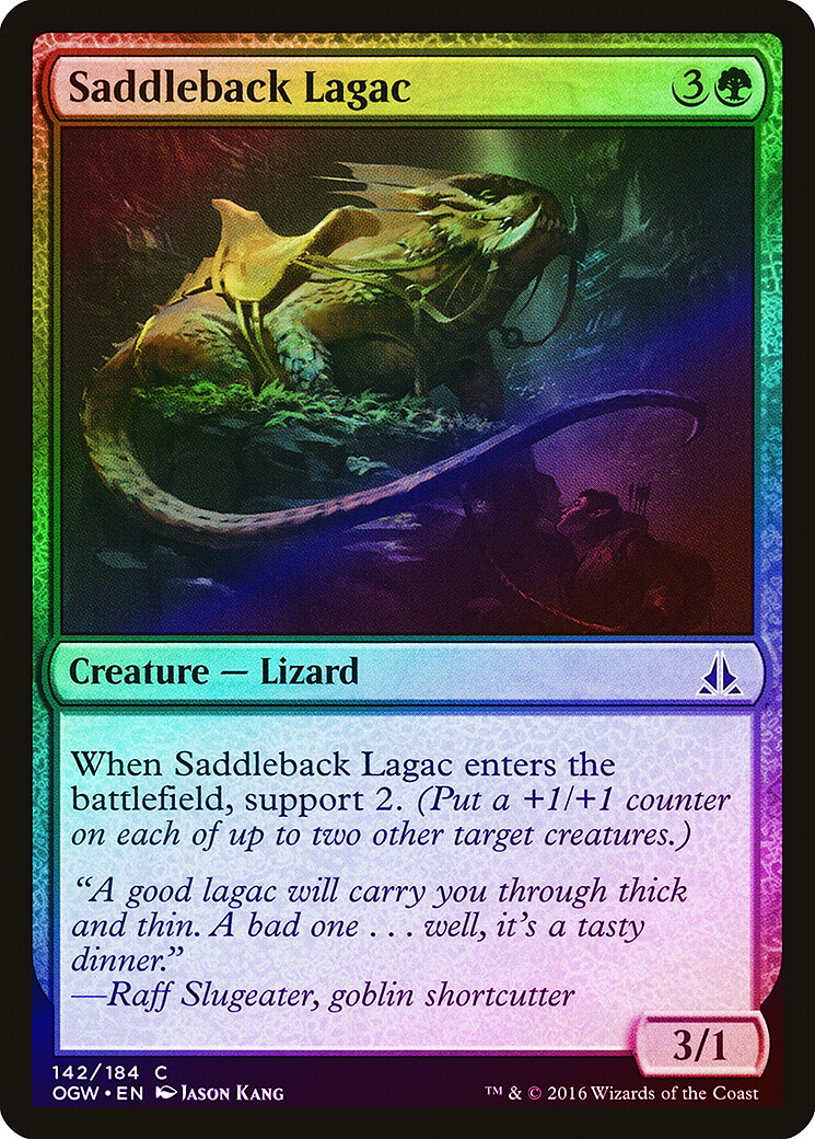 Saddleback Lagac FOIL Oath of the Gatewatch NM Green Common