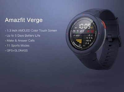 amazfit verge ip68 smart watch