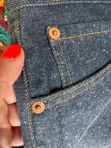 Jeans denim VINTAGE Levis 501XX termoretraibili per adattarsi 58 x 32 STORE display linguetta vuota R - Foto 12 di 15
