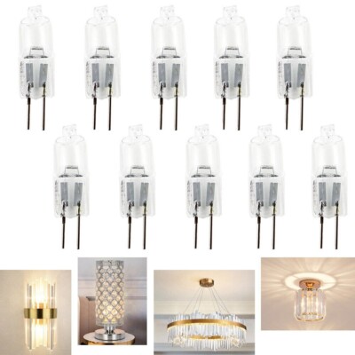 10pcs G4 Halogen Bulbs Capsule Lamps Light Lamp  20W Watt 12V Volt 2 Pin UK