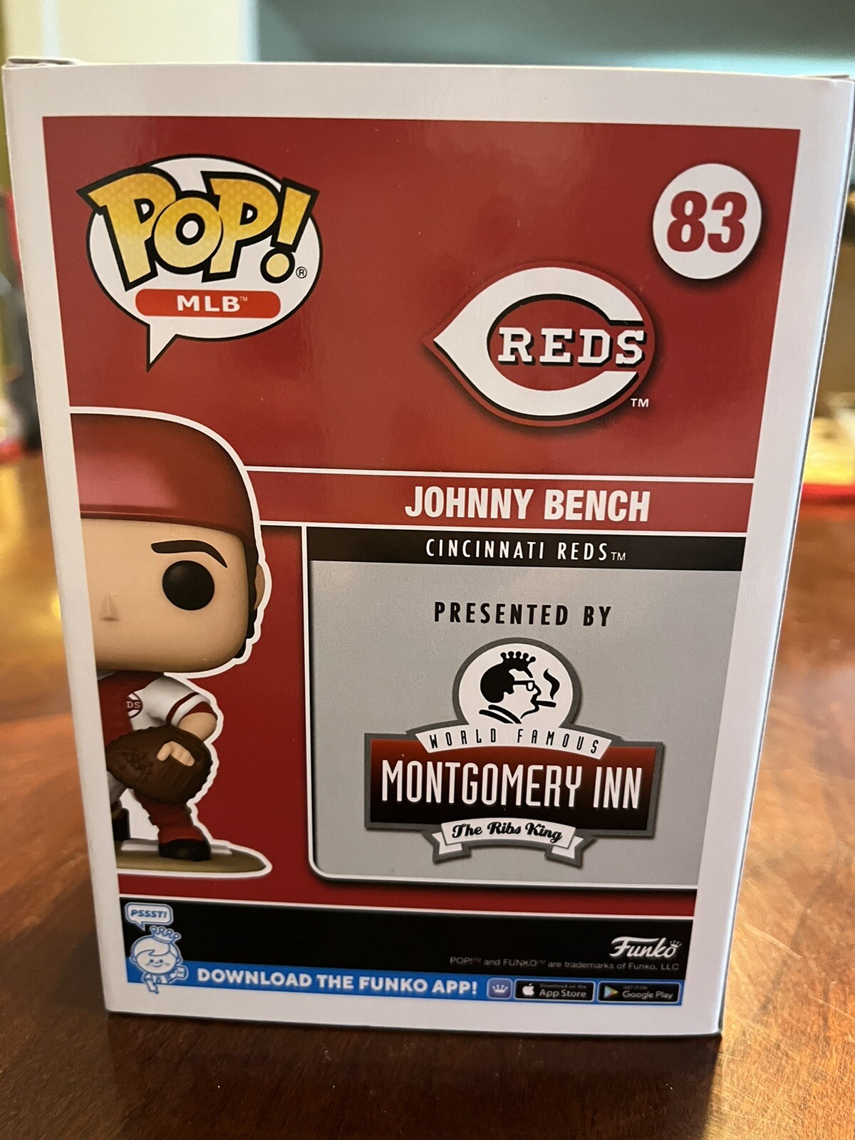 JOHNNY BENCH CINCINNATI REDS FUNKO POP 5623 SGA BRAND NEW with