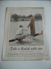 1910 Eastman Kodak Camera Photograph Vintage Ad Rochester NY st Color Ad 15