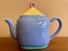 Lindt Stymeist Japan 1980's COLORWAYS 4 Cup Oval Teapot EUC