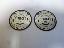 TRIUMPH T140 TR7 FORK TOP NUT 190cc FLUID DECAL (PR) 97-4259 1979-86