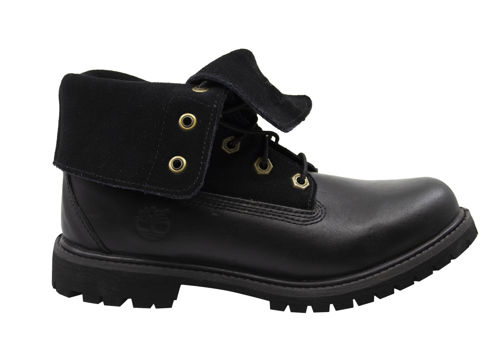 Timberland Authentics Suede Leather Down Womens Black 8703A | eBay