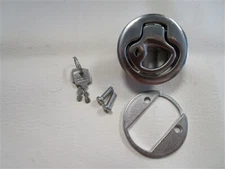 SOUTHCO STAINLESS STEEL LOCKING FLUSH MOUNT SLAM LATCH WITH (2) KEYS MARINE BOAT