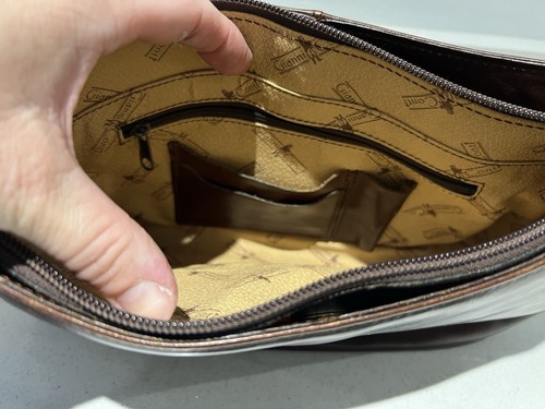 Gianni Conti Brown leather shoulder bag - Picture 7 of 7