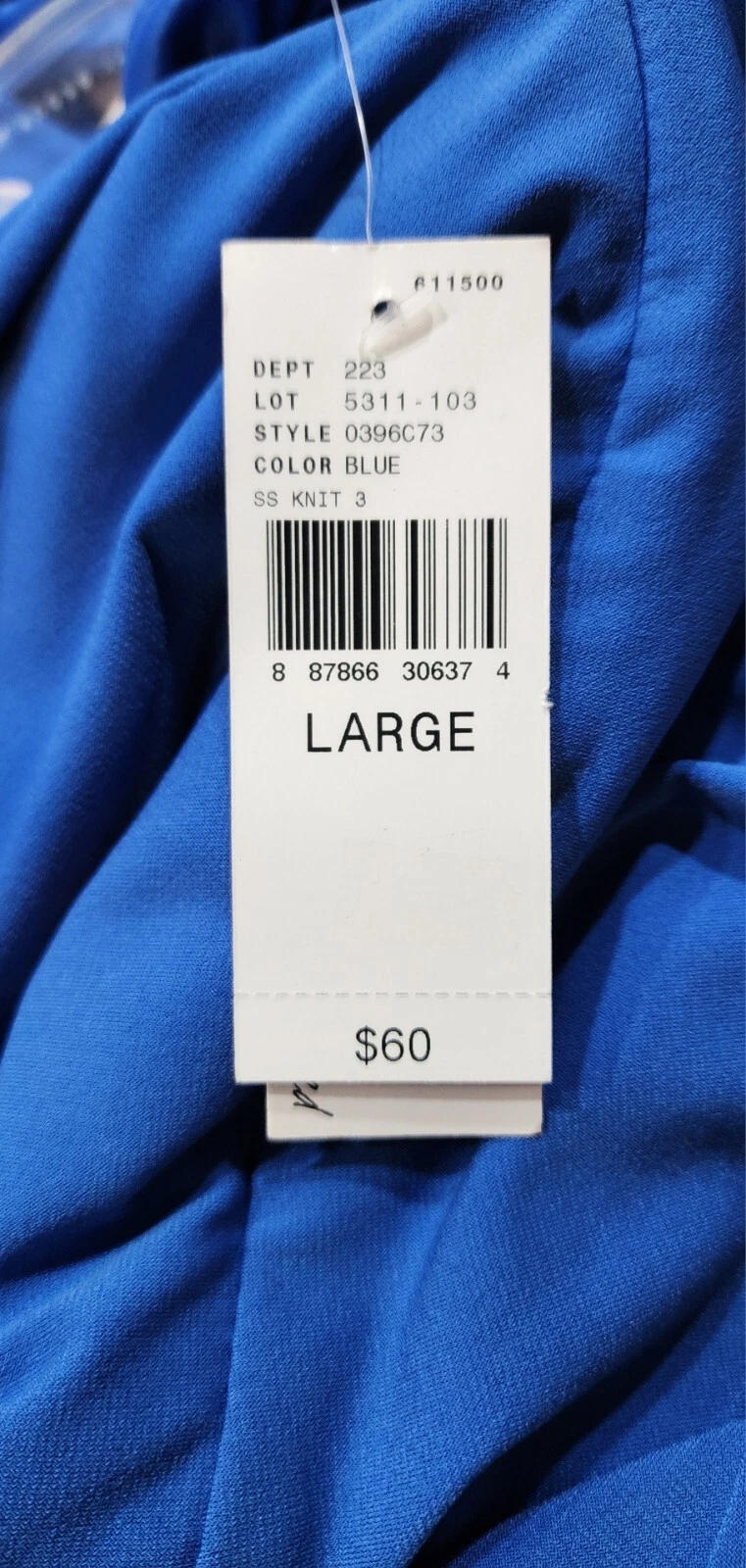 Abito midi ALYX Limited blu manica ad aletta taglia L nuovo con etichetta