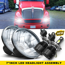 For Kenworth T2000 Semi-truck 7inch Round Led Halo Projector Headlights Pair For Kenworth T2000 Semi-truck 7inch Round Led Halo Projector Headlights Pair
