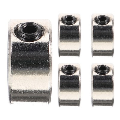 5Pcs Stainless Steel Screw Style Shaft Collar Durable Clamp for 3D Printer