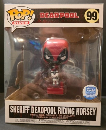 Funko POP! Marvel Sheriff Deadpool Riding Horsey #99 Funko Exclusive