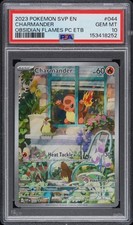 2023 POKEMON SVP EN-SV PROMO #044 CHARMANDER OBSIDIAN FLAMES PC ETB PSA 10 (QR52