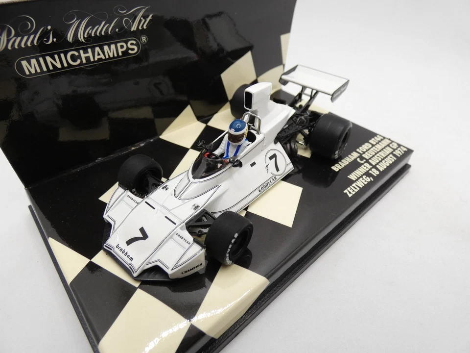 Brabham Ford BT44 Carlos Reutemann #7 Austrian Gp 1974 1/43 MINICHAMPS F1 - Immagine 2 di 3