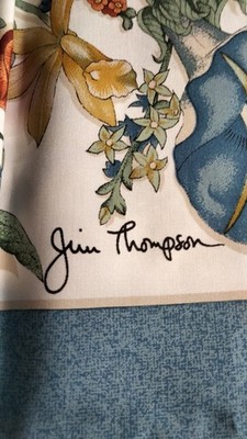 Jim Thompson Seidentuch ca. 80 x 80 cm 100% Seide Vintage