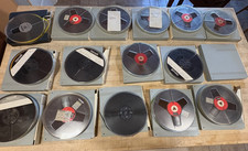 15 Vtg 7" BASF Maxwell Tdk  Reel To Reel 1/4" Tape Recorded with/ BASF Case ***