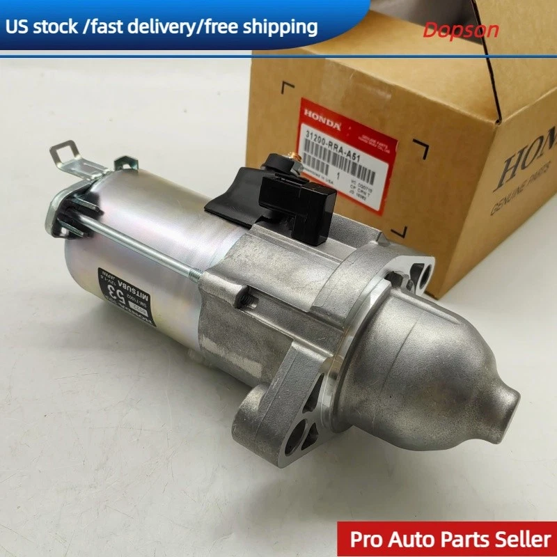 31200-RRA-A51 Starter Motor Fits Honda Civic 2006-2011 Element 2007-2008 MT OEM - Image 2 of 4