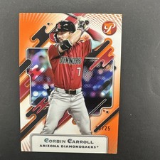 2025 Topps Pristine Orange #54 Corbin Carroll 03/25 Arizona Diamondbacks
