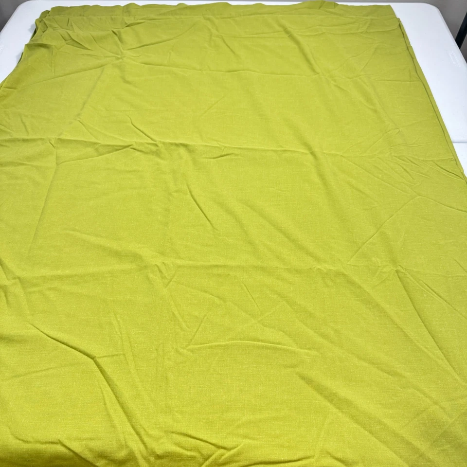 vintage jcpenney flat sheet double solid green cotton blend mcm retro 70s - Image 2 of 4