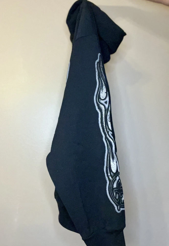 Sudadera con Capucha Lost Hills Talla 2X Sad Boyl Doble Cara Llamas Manga Hit Goth Rock   Foto 2 de 4