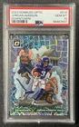 JORDAN ADDISON PSA 10 2023 PANINI DONRUSS OPTIC #D-18 ROOKIE DOWNTOWN! PRIZM SSP